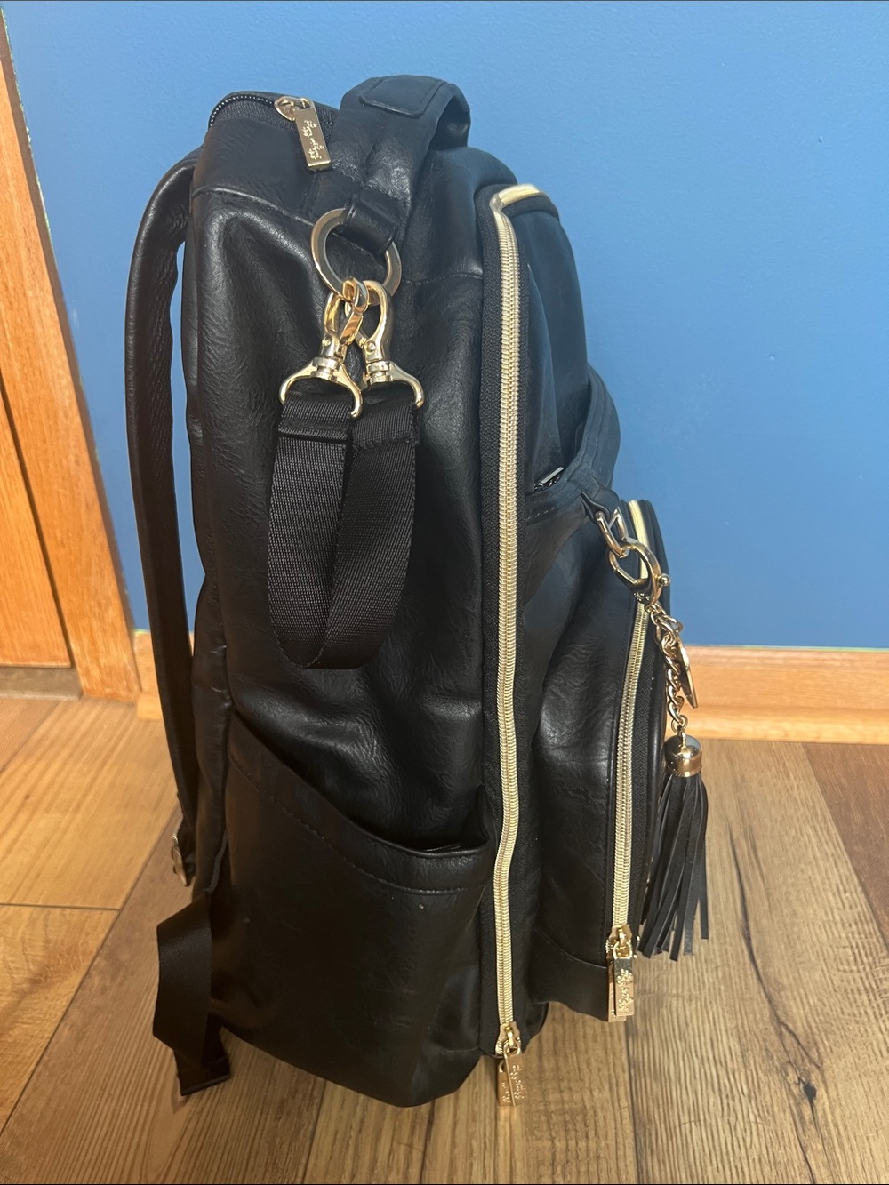 Chelsea + Cole For Itzy Ritzy Diaper Bag The Boss Studded Backpack - Picture 4 of 14